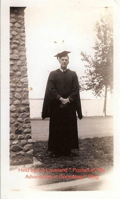 My grandfather graduating from college